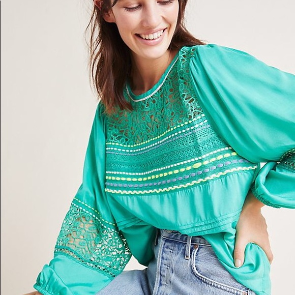 Anthropologie Tops - Anthro Sunshine Peasant Top Size XS